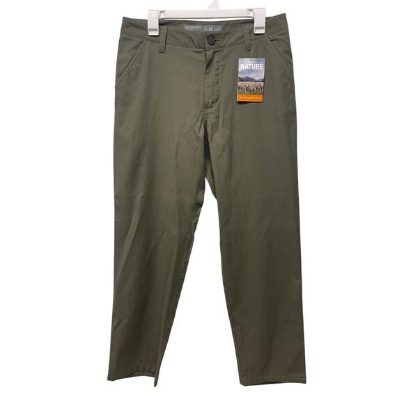 Icebreaker Men's Perpetual Pants Kona green merino wool pants size 32 NWT - Picture 1 of 9